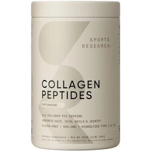 Sports Research Collagen Peptides supplement product image 1 of 6
