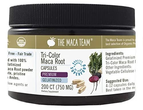 The Maca Team Gelatinized Black Maca Capsules Capsule