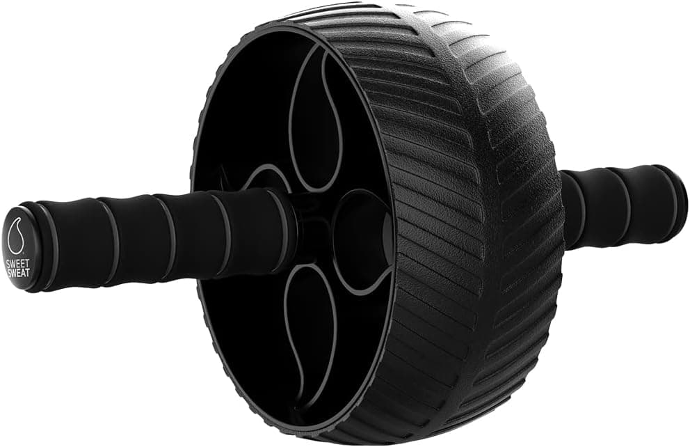 Sports Research Ab Wheel Roller with Foam Knee Pad Gear