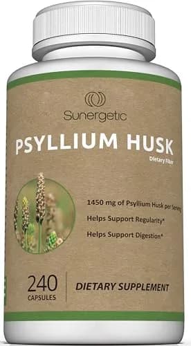 Sunergetic Psyllium Husk Fiber 1450mg Capsule