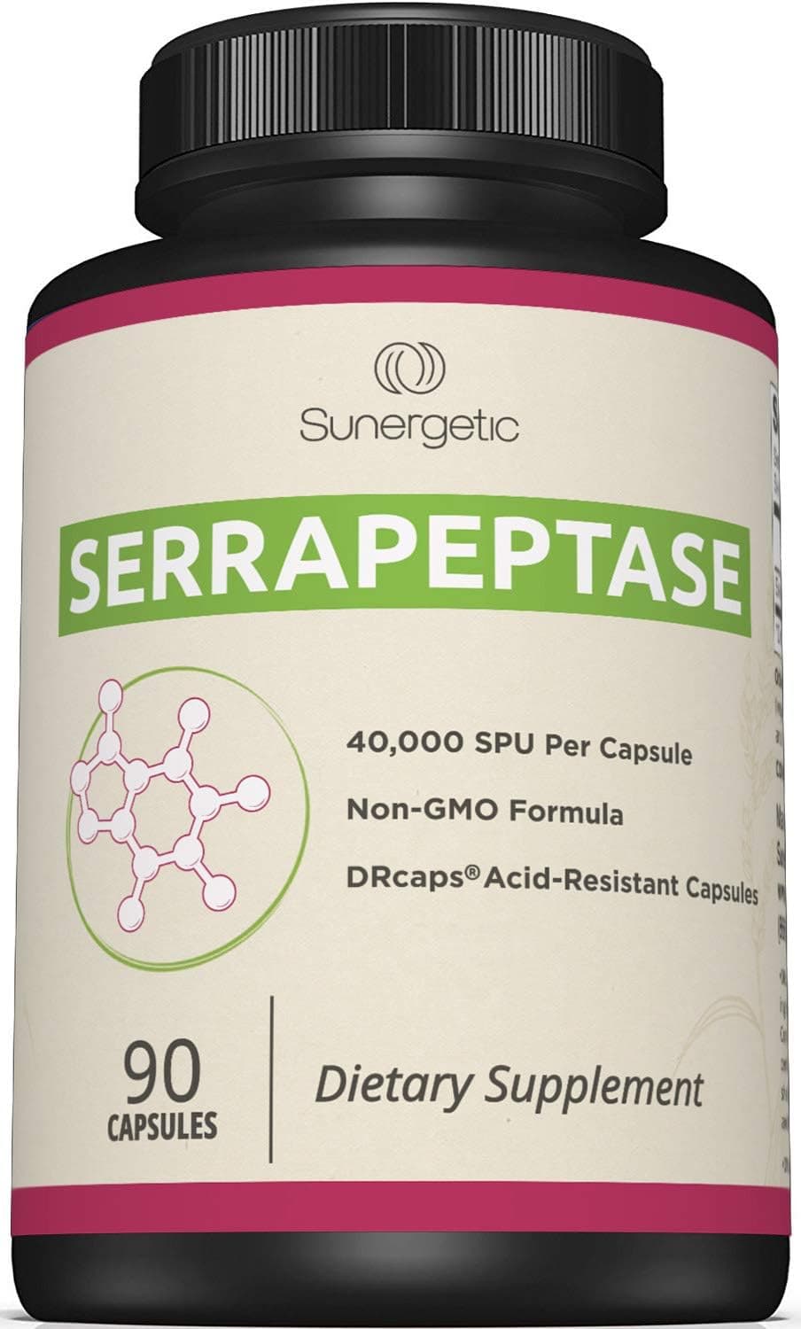 Sunergetic Serrapeptase 40000 SU Enteric Coated Capsule (Enteric Coated)