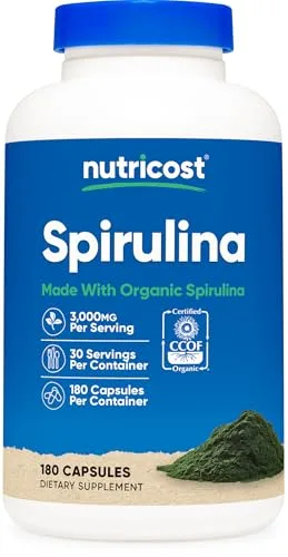 Nutricost Spirulina 3,000mg Capsule