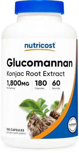 Nutricost Glucomannan 1,800mg Capsule