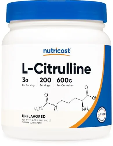 Nutricost L-Citrulline Unflavored Powder