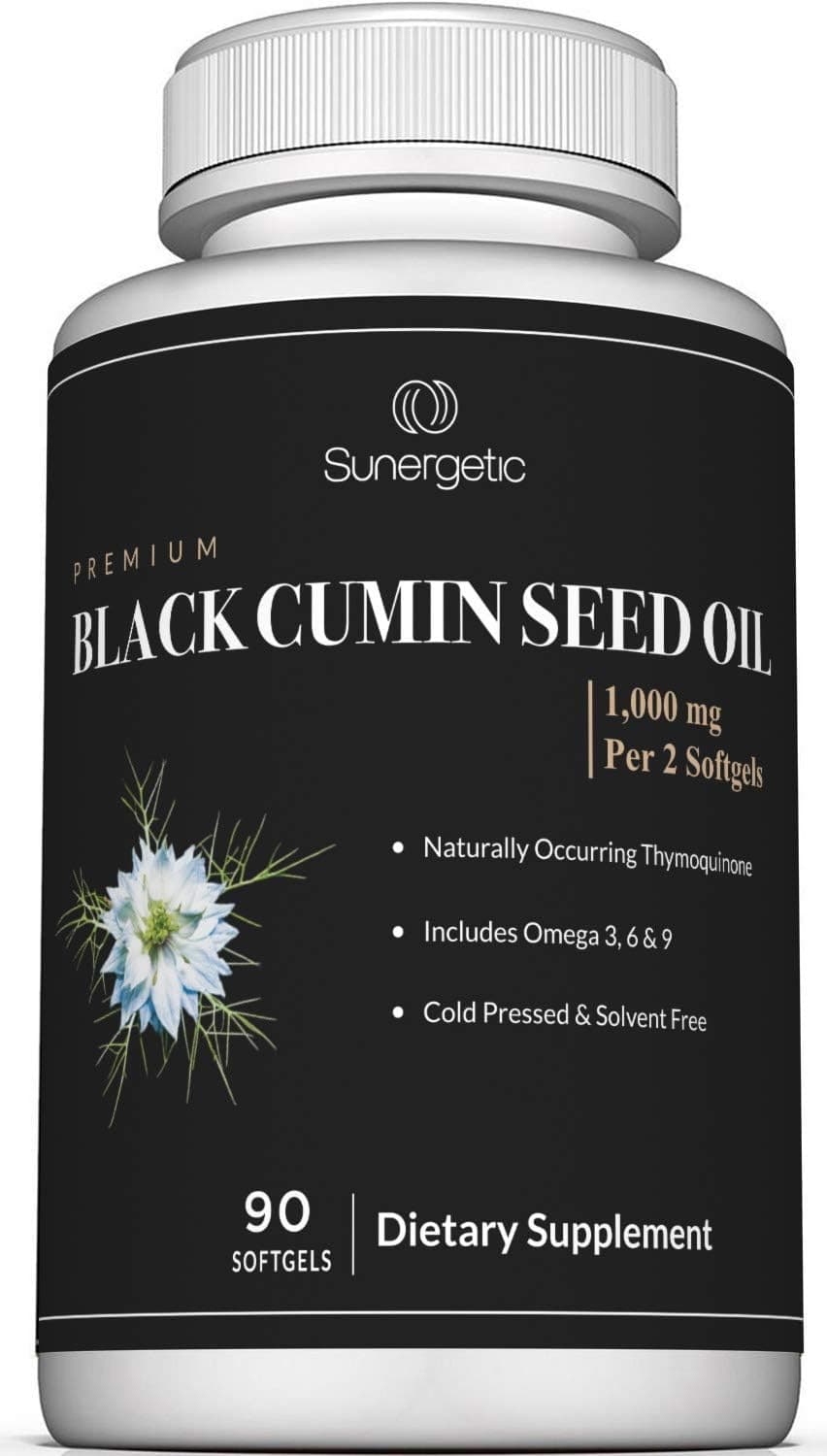 Sunergetic Black Cumin Seed Oil 1000mg Softgel
