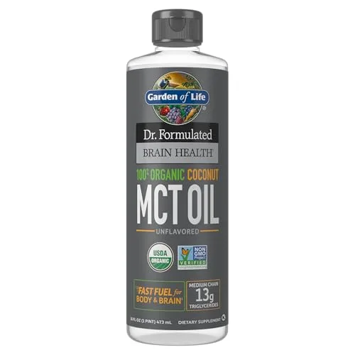 Garden of Life Dr. Formulated Brain Health Organic MCT Oil Liquid