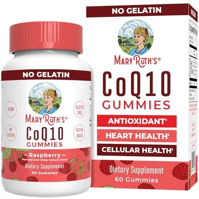 Mary Ruth's MaryRuth Organics CoQ10 Gummies | Coenzyme Q10 | Gummy Supplements for Heart Health & Ce