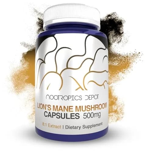 Nootropics Depot Lion's Mane 8:1 Extract Capsule
