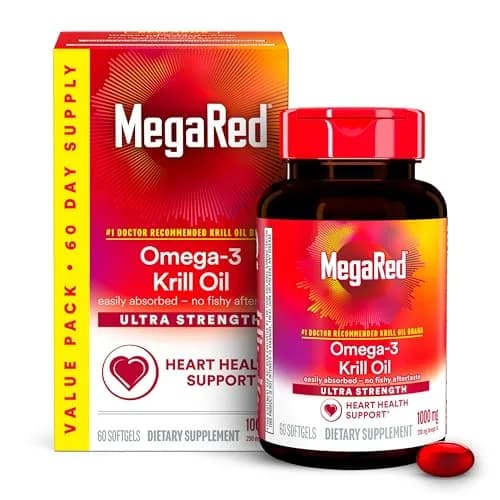 MegaRed Ultra Strength Krill Oil 1000mg Softgel