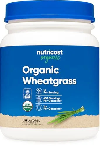 Nutricost Wheatgrass Powder (1 lb) Powder
