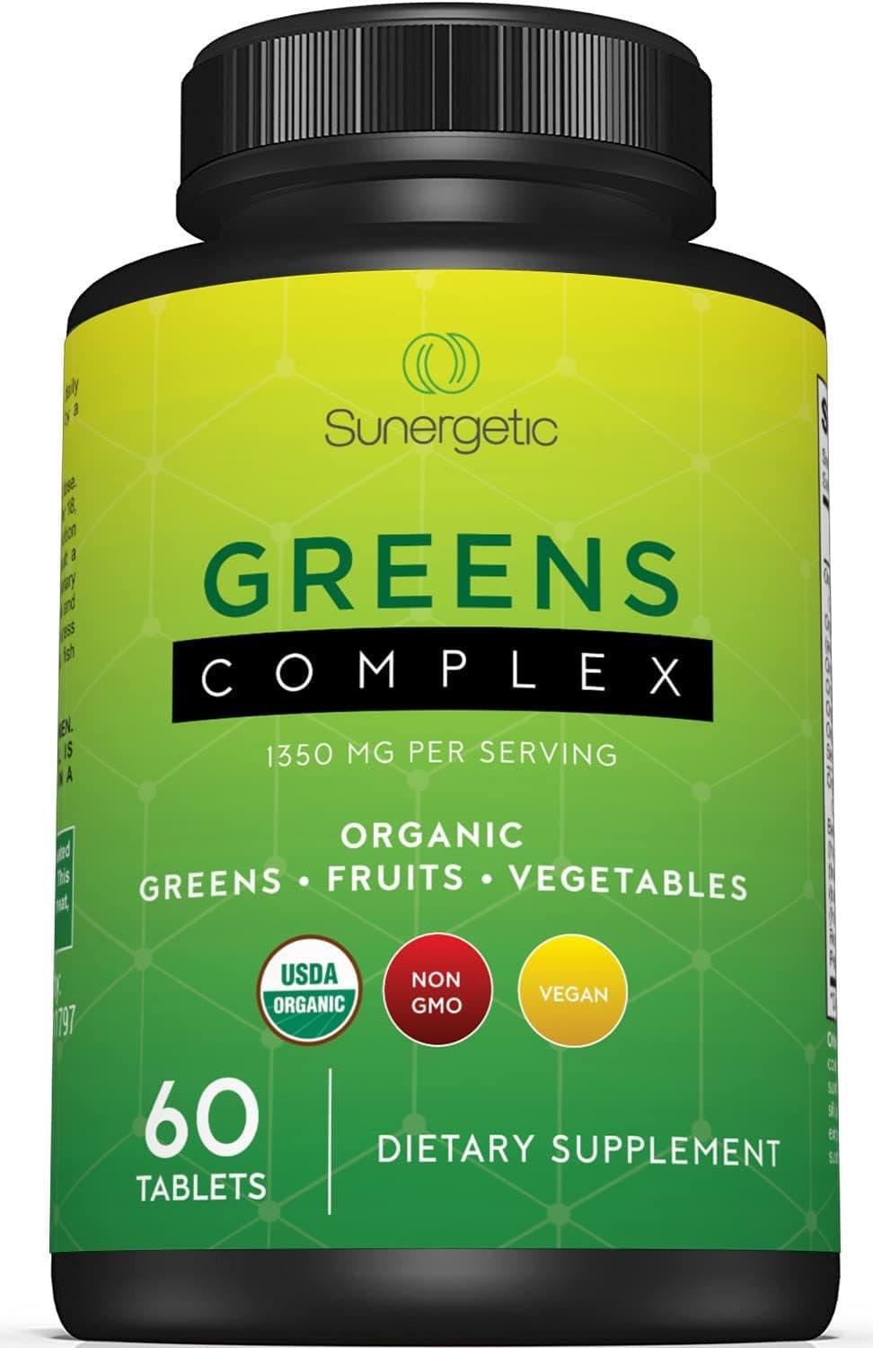 Sunergetic USDA Organic Greens Superfood Tablets Tablet