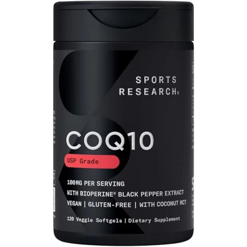 Sports Research CoQ10 100mg with Coconut Oil & BioPerine