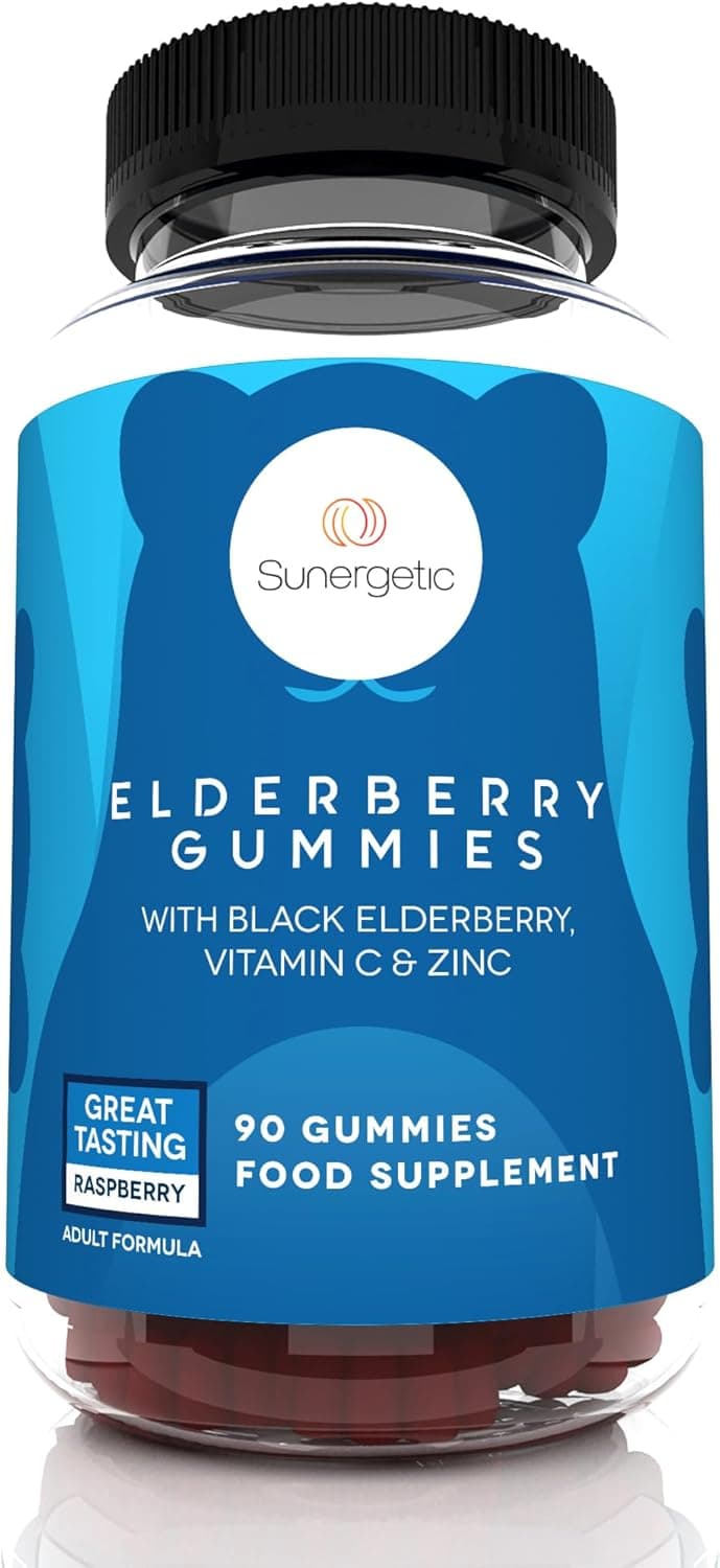 Sunergetic Elderberry Gummies Vitamin C Zinc Gummy