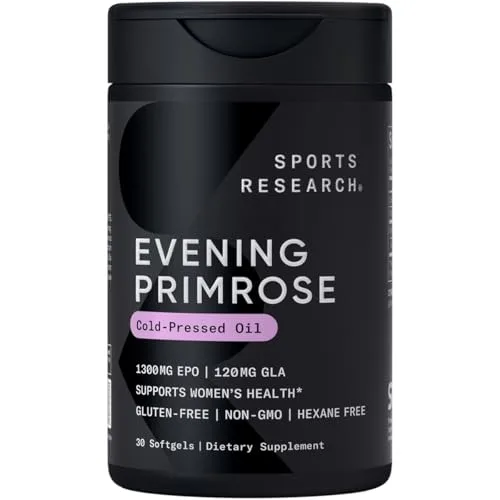 Sports Research Evening Primrose Oil 1300mg Softgel