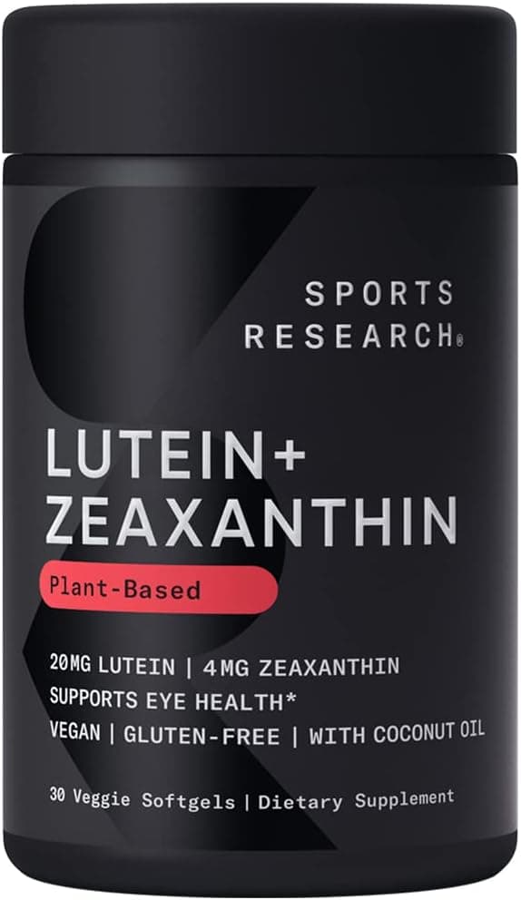Sports Research Lutein + Zeaxanthin Veggie Softgel