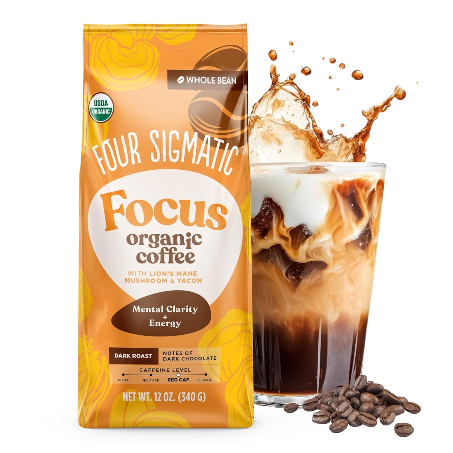 Four Sigmatic Dark Roast Whole Bean Whole Bean