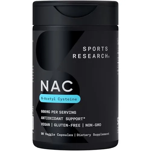 Sports Research Vegan NAC 600mg Vegan capsules