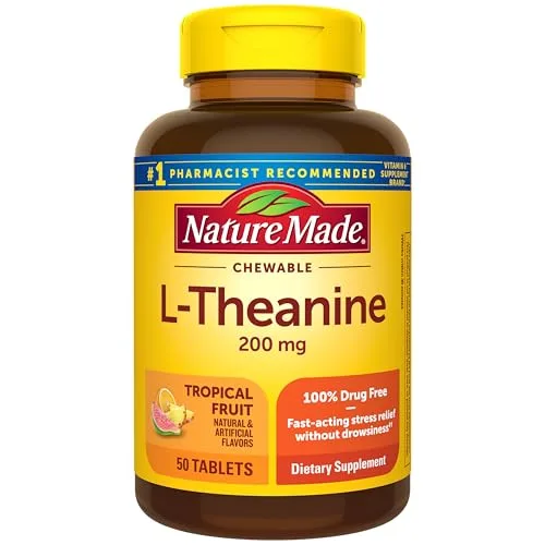 Nature Made Chewable L-Theanine 200mg Chewable Tablet