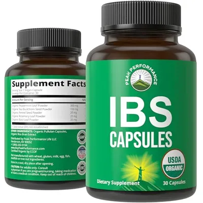 Peak Performance USDA Organic IBS Capsules Capsule
