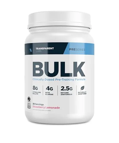 Transparent Labs Bulk Pre-Workout Powder