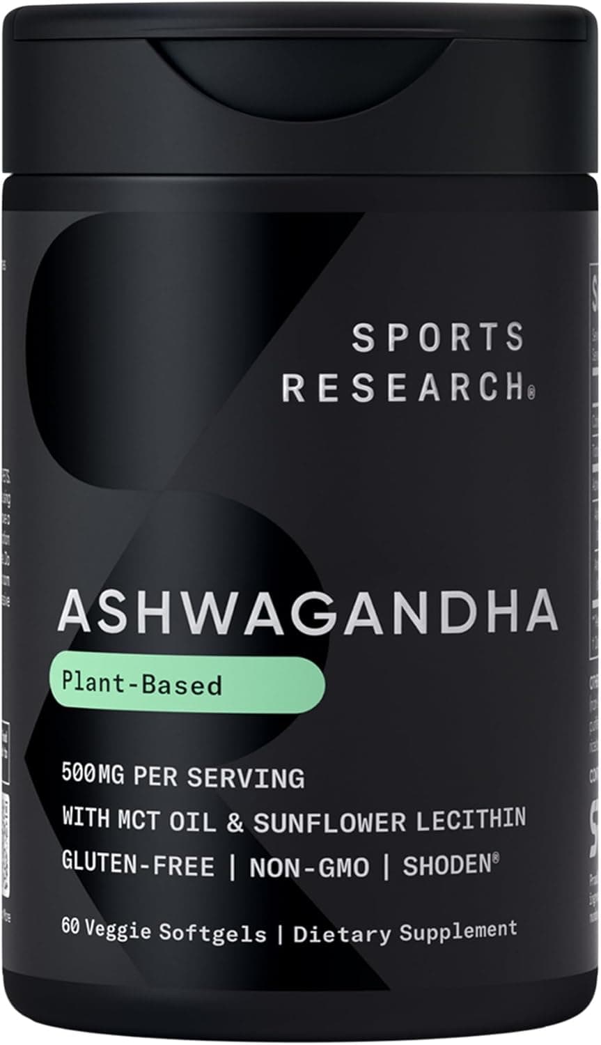 Sports Research Ashwagandha (Shoden) Softgels Veggie Softgel
