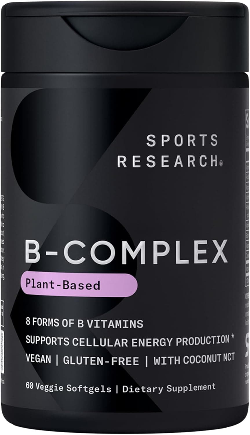 Sports Research Vitamin B-Complex Veggie Softgels Veggie Softgel