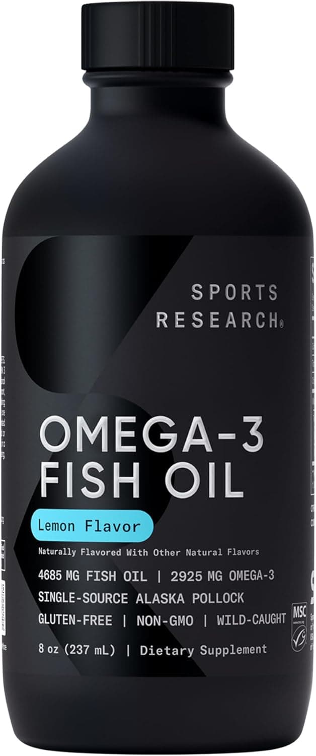 Sports Research Omega-3 Fish Oil Liquid Oil