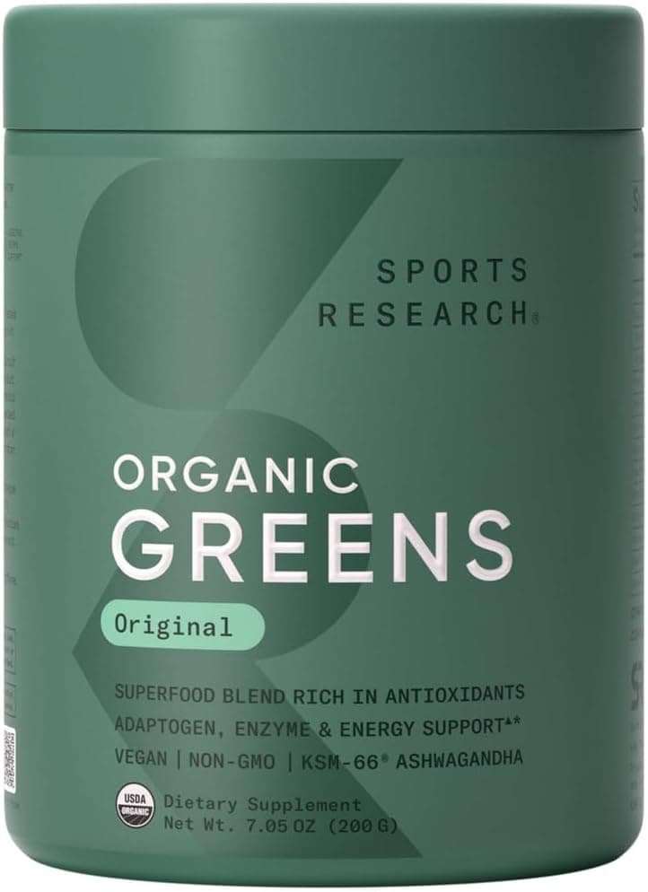 Sports Research Organic Greens Superfood Powder Powder