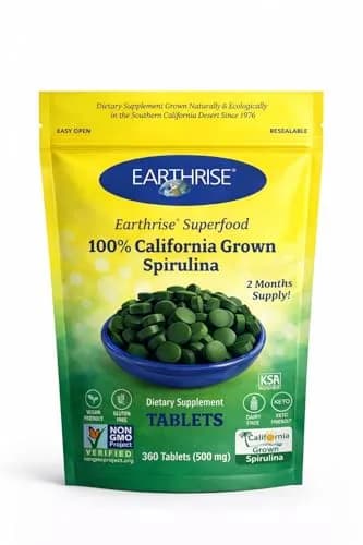 Earthrise Spirulina Natural 500mg Tablet