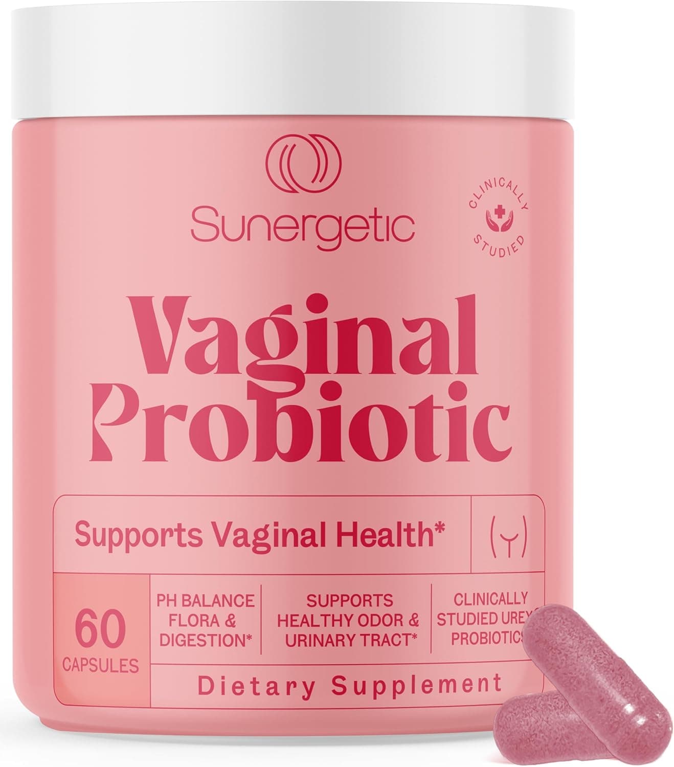 Sunergetic Vaginal Probiotic Lactobacillus UREX Capsule