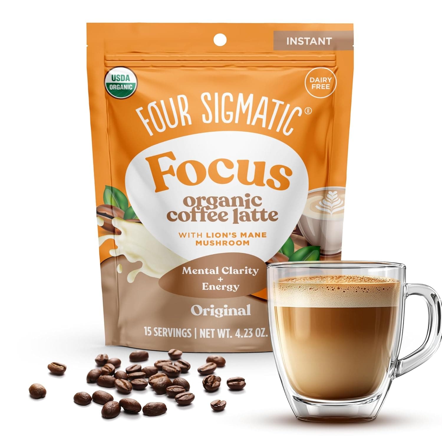 Four Sigmatic Original Focus Latte Instant Latte Powder