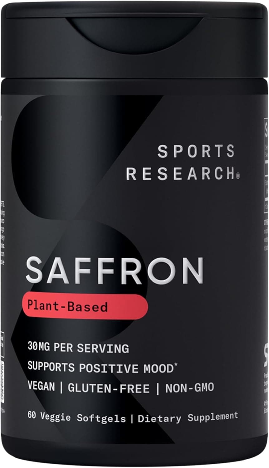 Sports Research Pure Saffron 30mg with Affron Extract Softgel