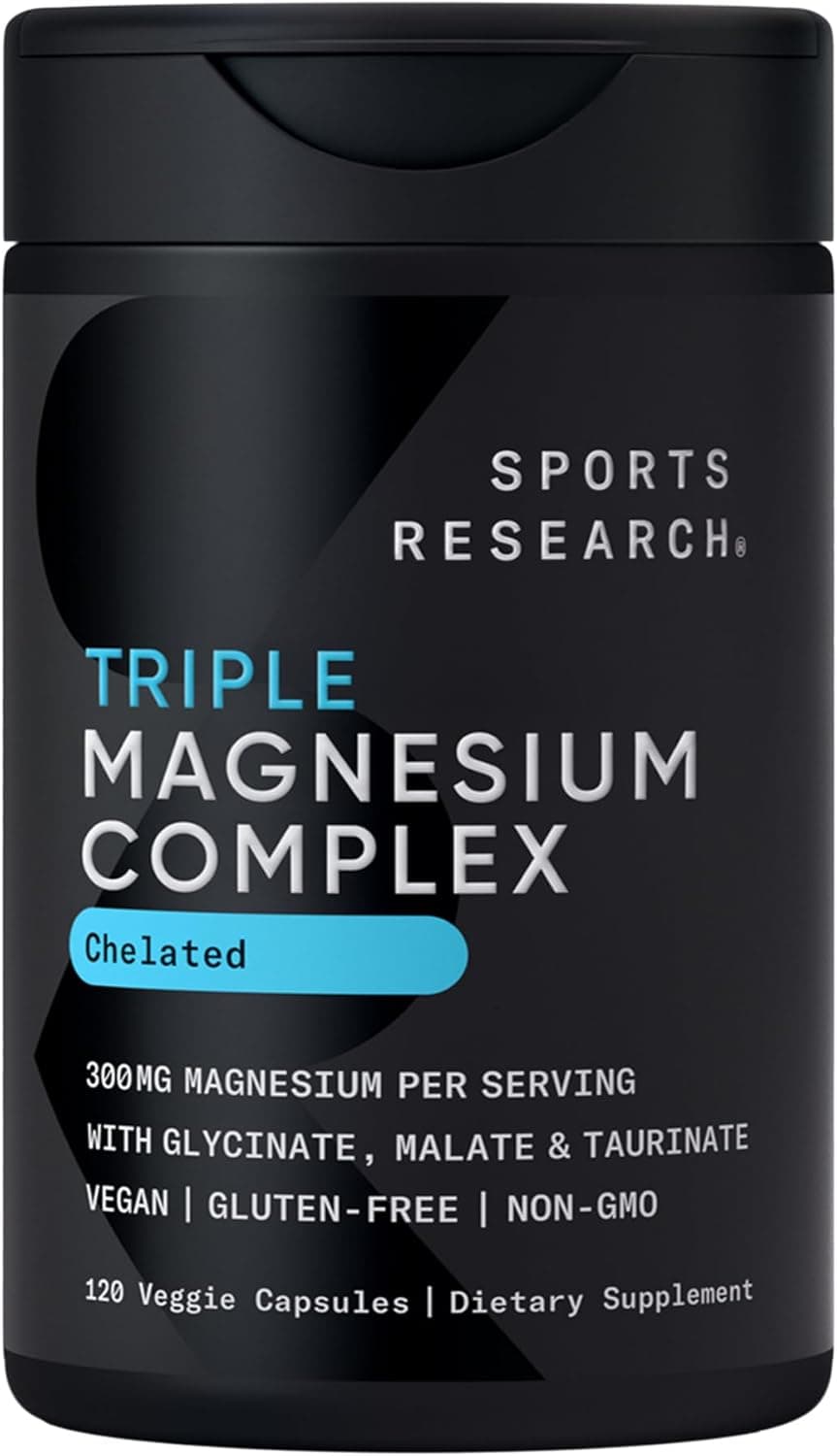 Sports Research Chelated Triple Magnesium Complex (Chelamax) Capsule