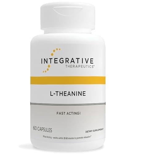 Integrative Therapeutics L-Theanine - Stress Response Support for Demanding & Busy Lifestyles* - Calmness & Relaxation Support* - Amino Acid Supplement - 60 Capsules (30 Servings) — view 1 of 5