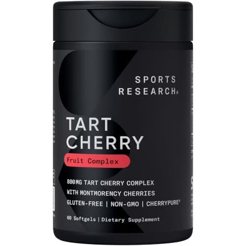 Sports Research Tart Cherry CherryPURE Softgels supplement product image 1 of 5