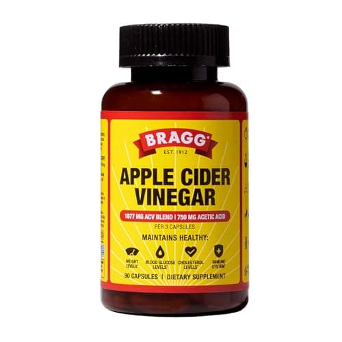 Bragg Organic Apple Cider Vinegar Capsules with Vitamin D and Zinc - 90 Count - Supports Immune System — view 1 of 5