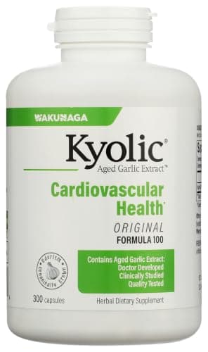 Kyolic Aged Garlic Extract Formula 100, Cardiovascular Health*, 300 Capsules. supplement product image 1 of 5