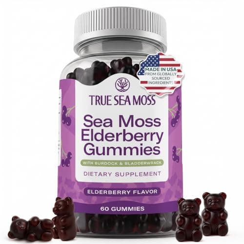 TrueSeaMoss Elderberry Sea Moss Gummies (Organic) supplement product image 1 of 5