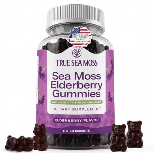TrueSeaMoss Elderberry Sea Moss Gummies (Organic) supplement product image 1 of 5