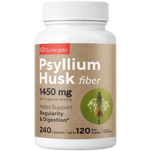 Sunergetic Psyllium Husk Fiber 1450mg supplement product image 1 of 5