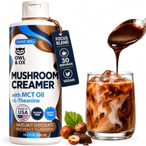 Owl & Ox Mushroom Coffee Creamer with MCT Oil supplement product image 1 of 5