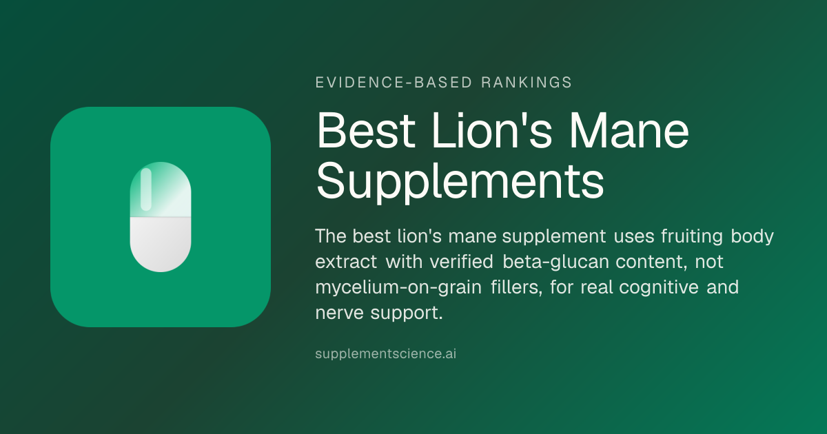 4 Best Lion's Mane Supplements for Brain Health (2026)