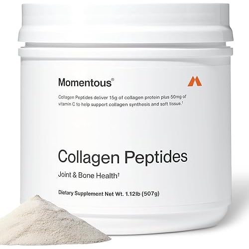 Momentous Grass-Fed Collagen Peptides Powder - Collagen Protein Powder with Fortigel & Vitamin C for