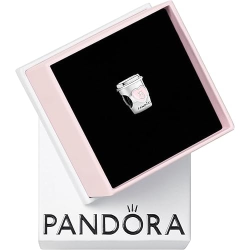 Thorne PANDORA Take a Break Coffee Cup Charm - Compatible Moments - Sterling Silver Charm - Gift wit