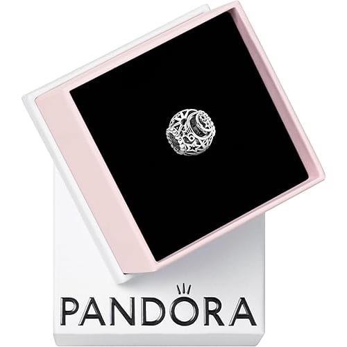 Thorne PANDORA Openwork Sun, Stars & Moon Charm - Gift for Her - Compatible Moments - Sterling Silve