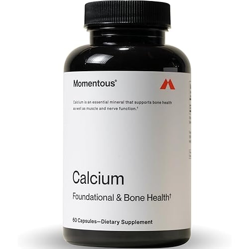 Momentous Calcium with DimaCal Supplement - 250 mg Capsules for Foundational & Bone Health Support -