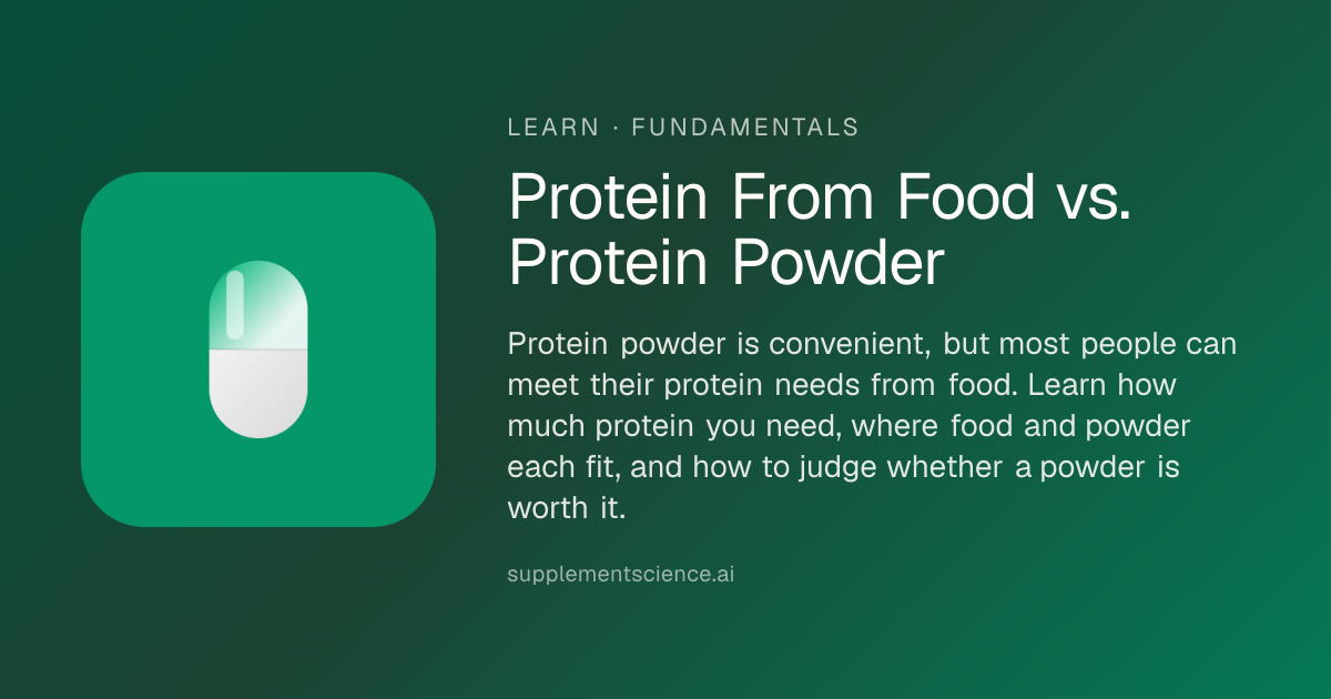 Protein From Food vs. Protein Powder