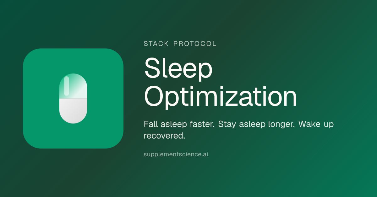 Best Supplement Stack for Sleep: Evidence-Based Guide (2026)