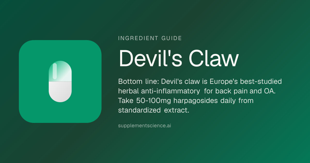 Devil's Claw: Anti-Inflammatory Herb