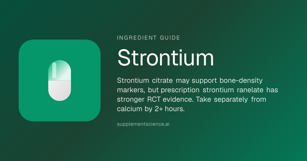 Strontium: Benefits for Bone Density & Osteoporosis (2026)